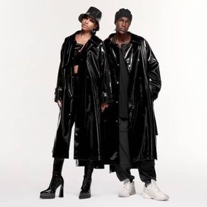 ***BRAND NEW***AUTHENTIC IVY PARK***Latex black Trench Jacket **SOLD OUT***